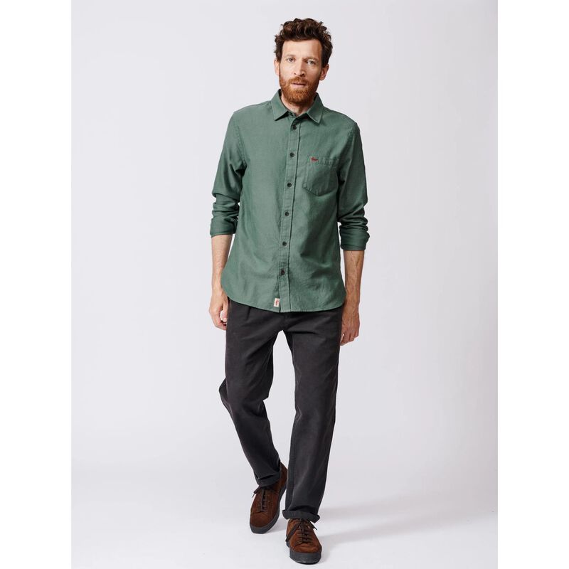 Aubin Oxcombe Brushed Oxford Button Down Shirt image number 3